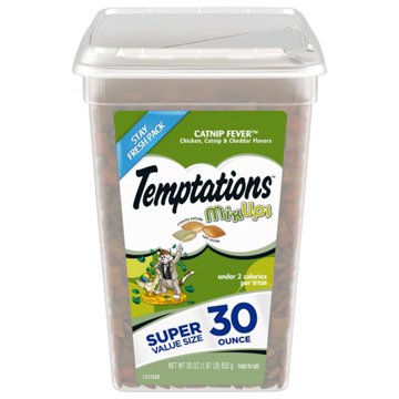 Temptations MixUps Catnip Fever Flavor Crunchy and Soft Cat Treats, 30 oz