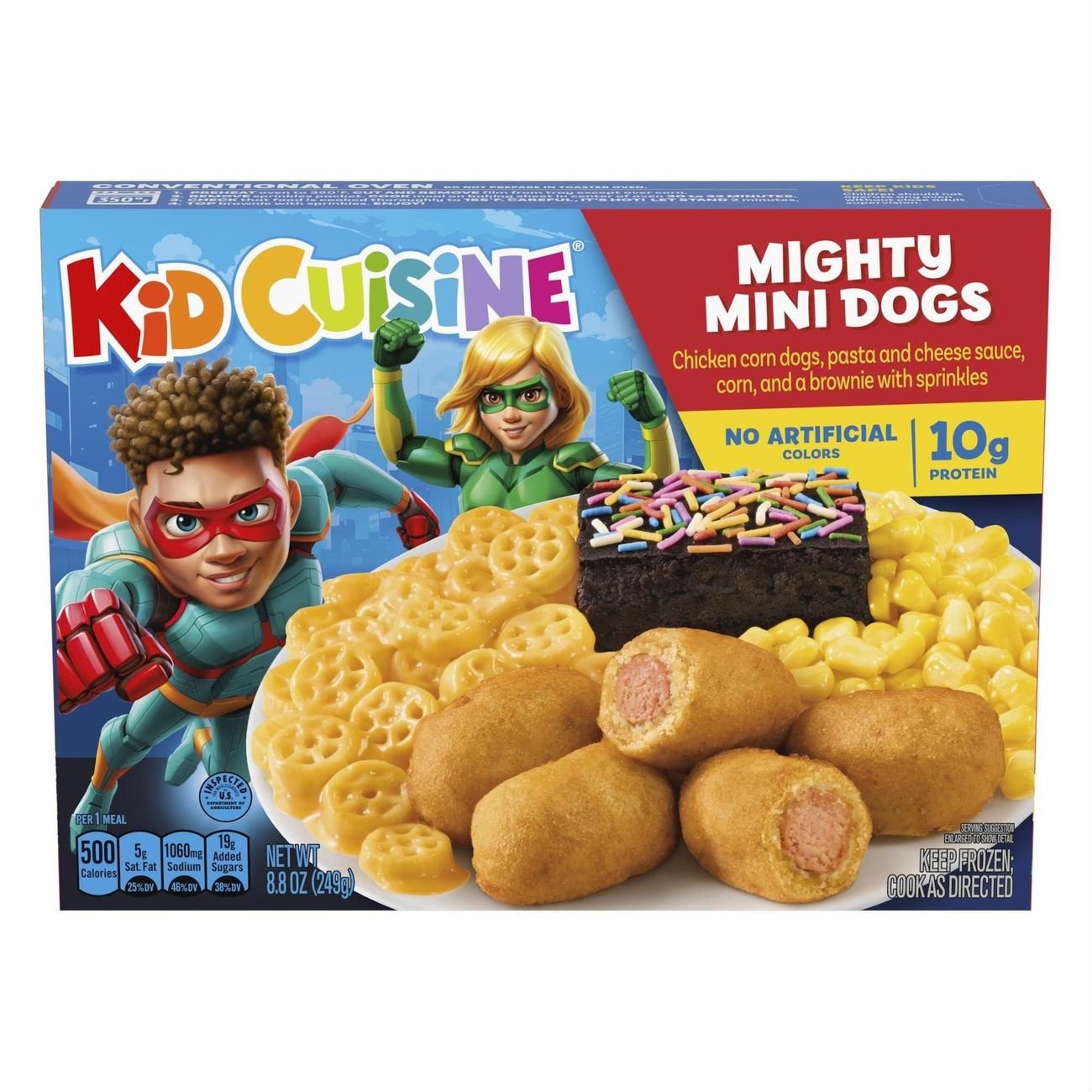 Kid Cuisine Mighty Mini Corn Dogs Frozen Meal, 8.8 oz