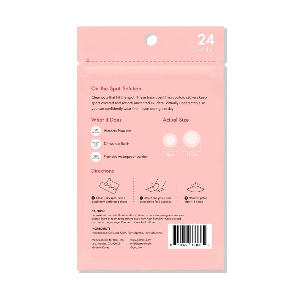 Rael Beauty Miracle Patch Invisible Spot Cover - Shop Facial Masks ...