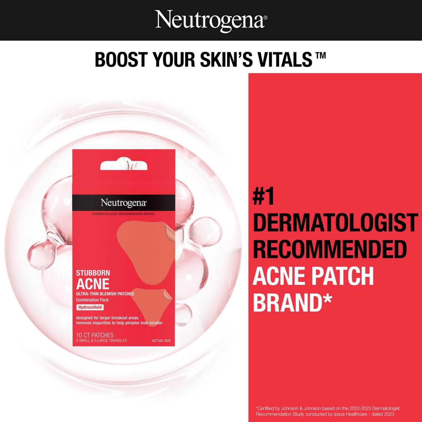 Neutrogena Stubborn Acne Hydrocolloid Blemish Patches; image 3 of 5