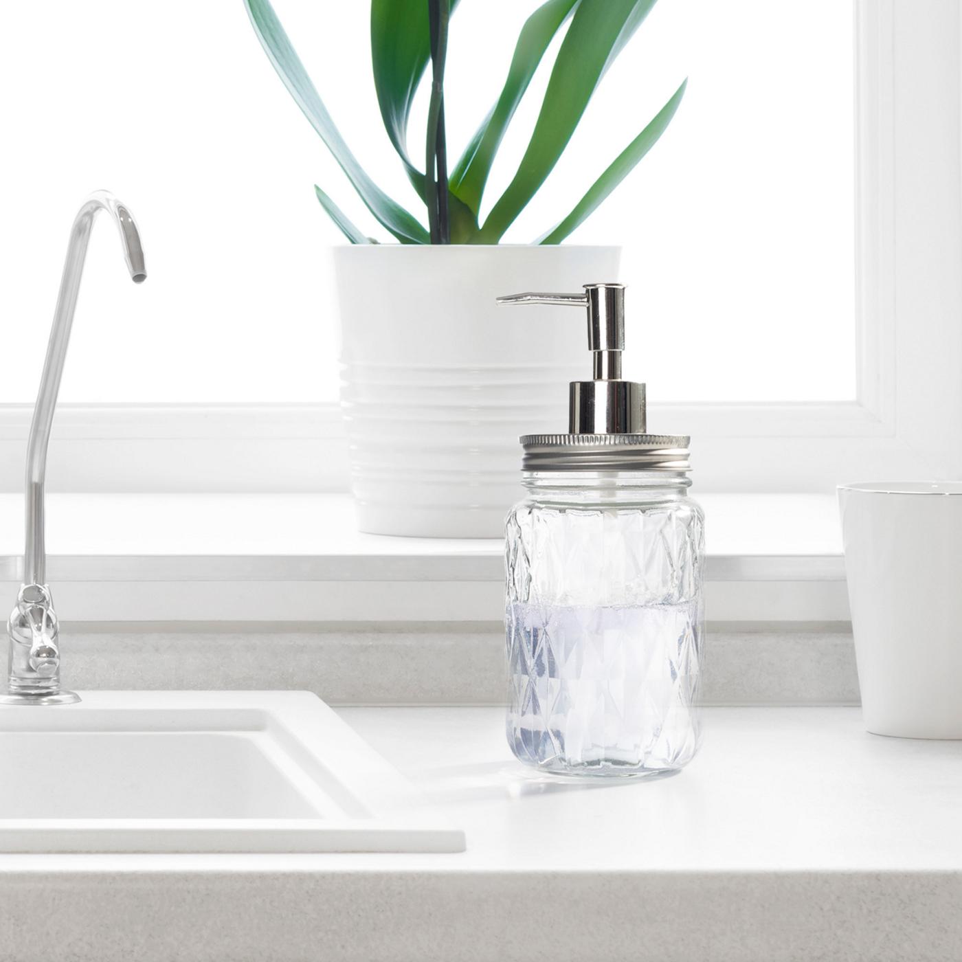 Home Essentials & Beyond Diamond Glass Lotion/Soap Pump Shop Soap