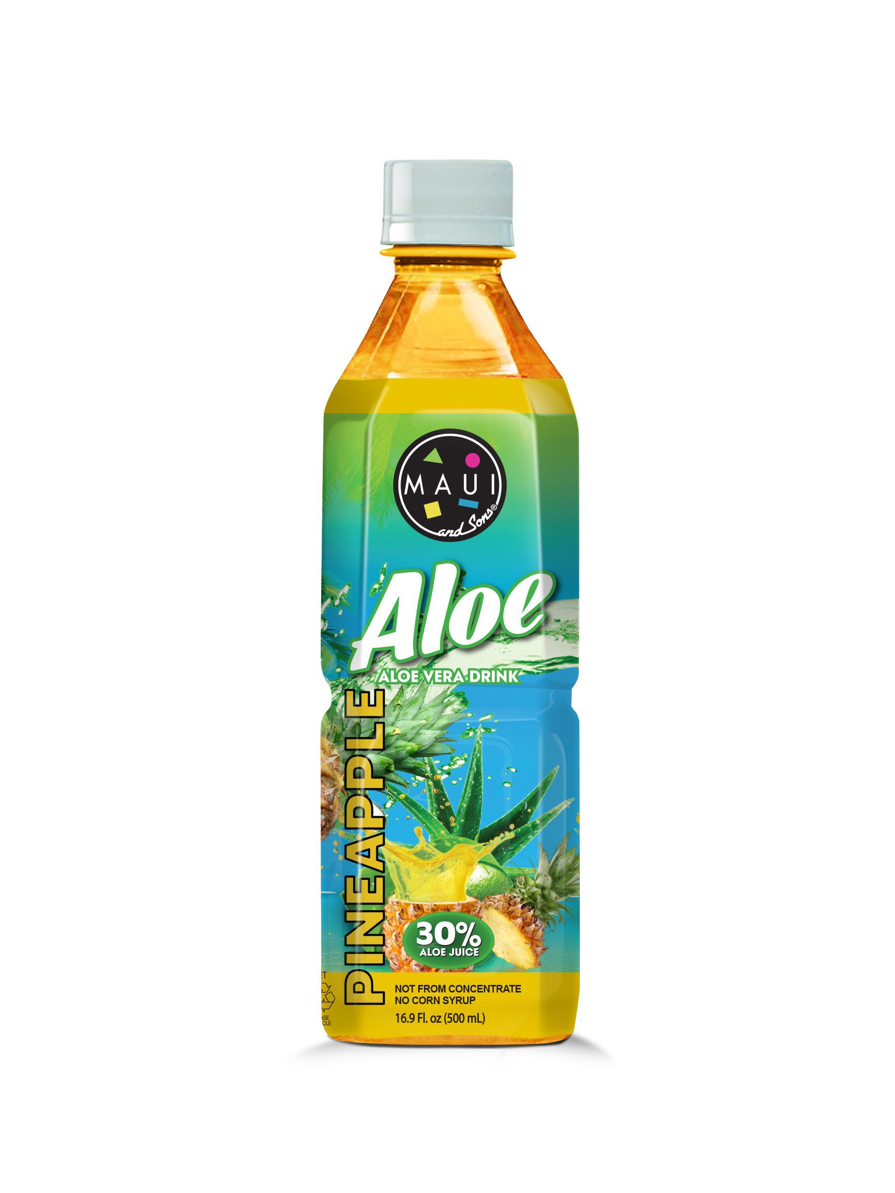 Maui & Sons Pineapple Flavor Aloe Vera Drink Shop Juice at HEB
