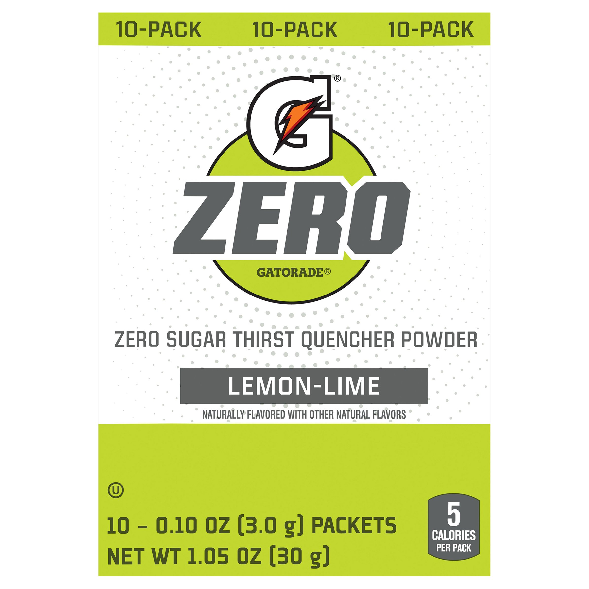 Gatorade Zero Sugar Lemon Lime Thirst Quencher Powder Packets Shop Mixes And Flavor Enhancers At