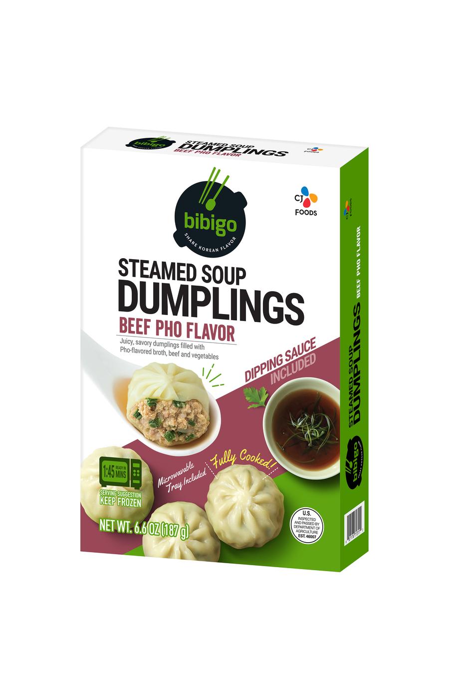 Bibigo Beef Pho Steamed Soup Dumplings; image 2 of 4