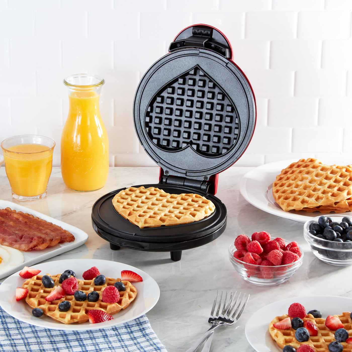 Dash Express Heart Waffle Maker Shop Griddles & presses at HEB