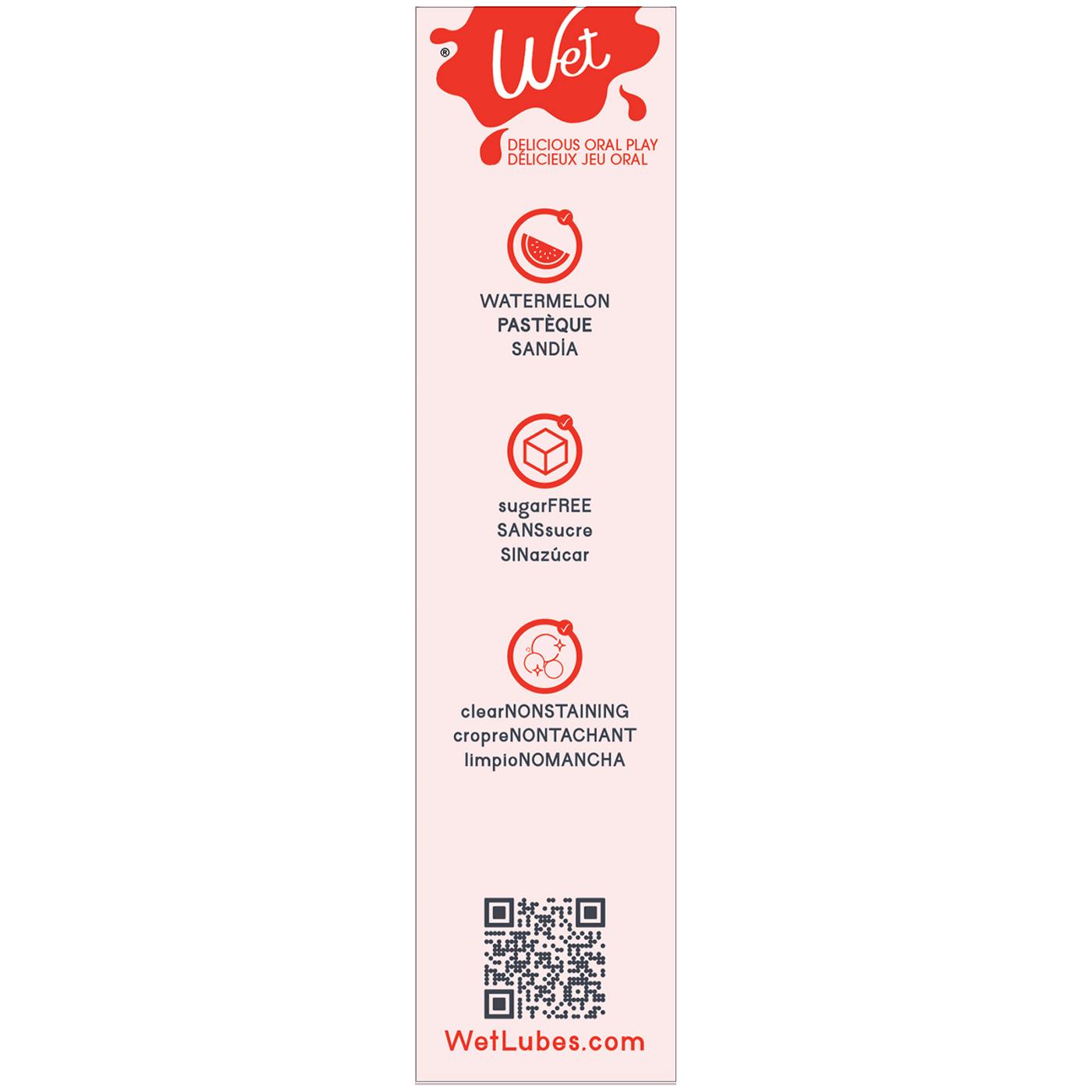 Wet Water-Based Flavored Personal Lubricant - Watermelon; image 4 of 5
