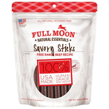 Full Moon Natural Essentials Savory Sticks Beef Recipe Dog Treats, 14 oz