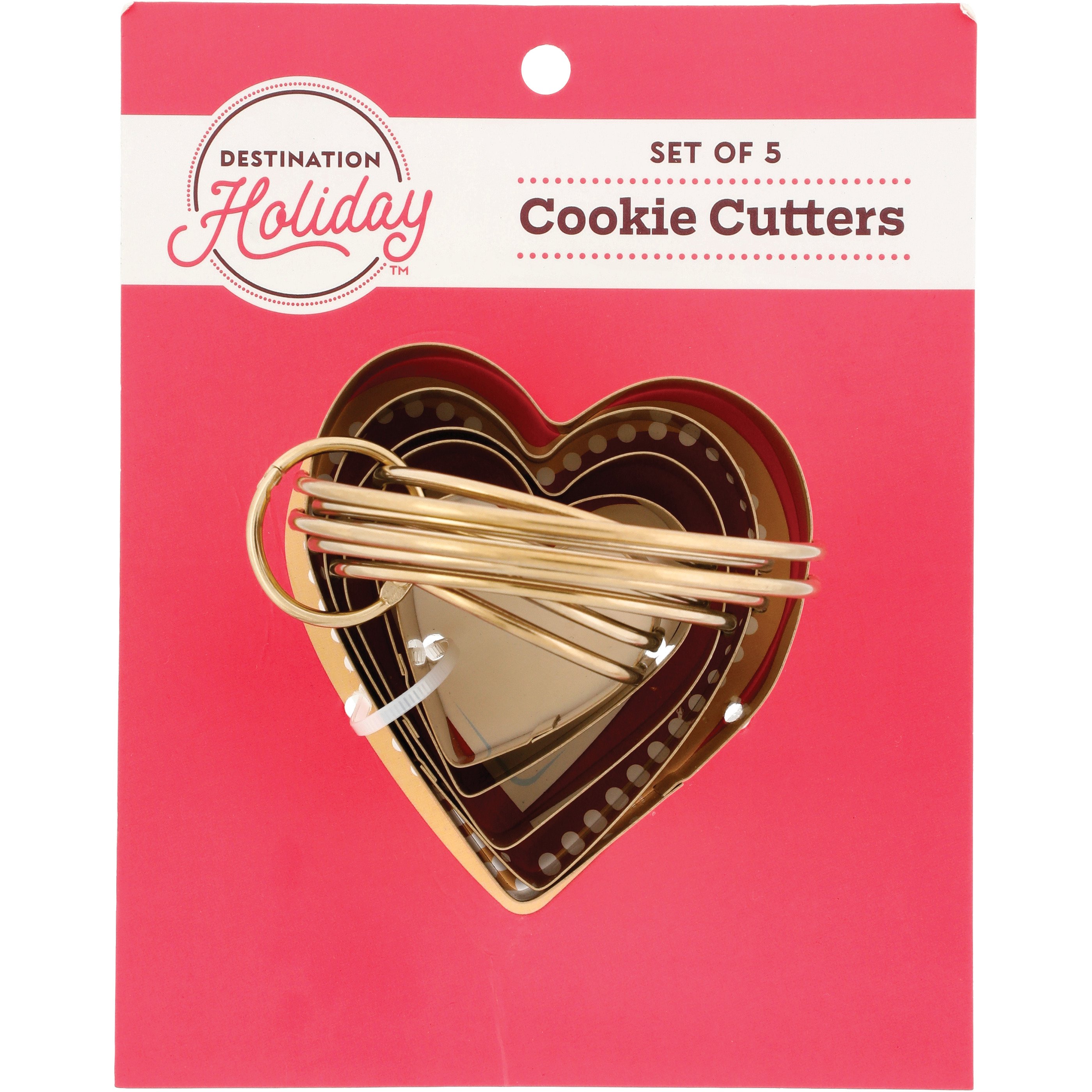 Destination Holiday Nesting Hearts Stainless Steel Valentine Cookie
