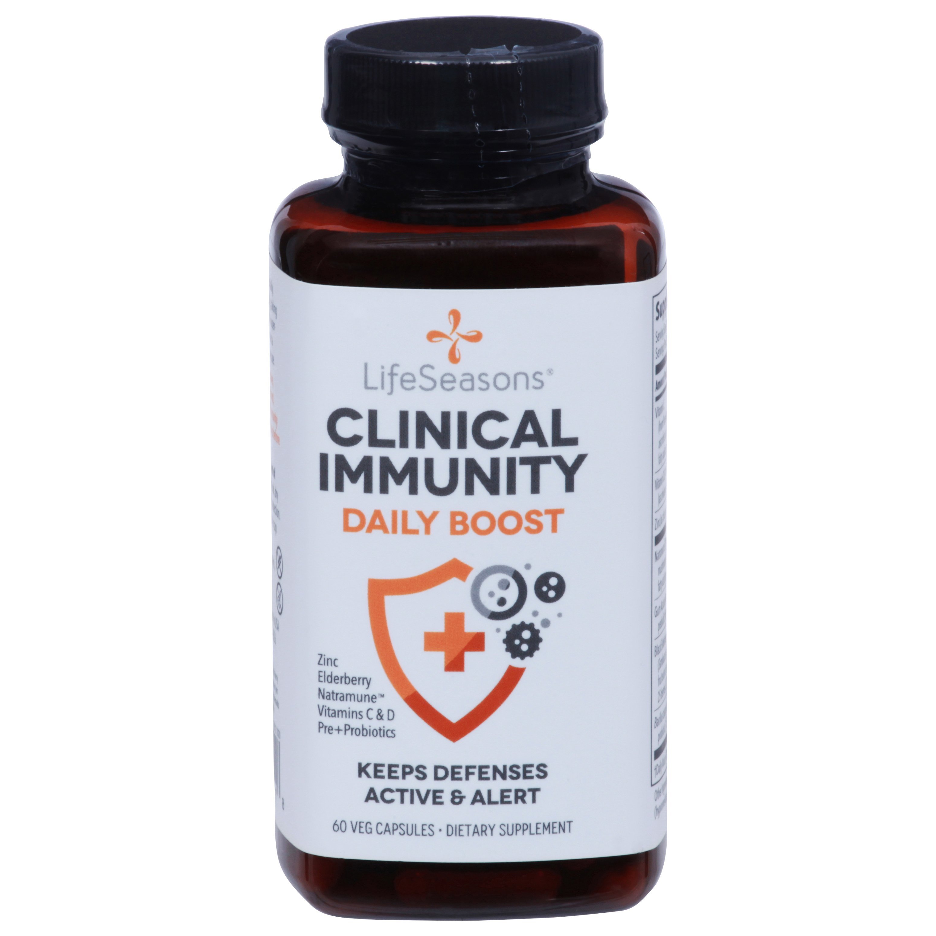 LifeSeasons Clinical Immunity Daily Boost Veg Capsules, 60 ct