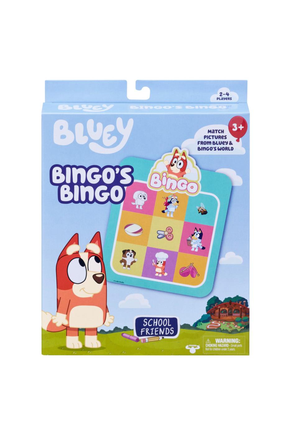 Moose Toys Bluey Bingo’s Bingo School Friends Edition Card Game; image 1 of 2
