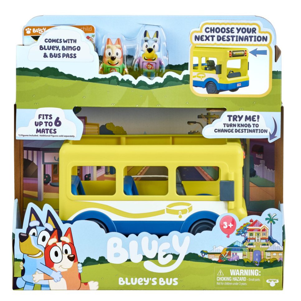 Moose Toys Bluey's Adventure Bus Playset Shop Playsets at H-E-B