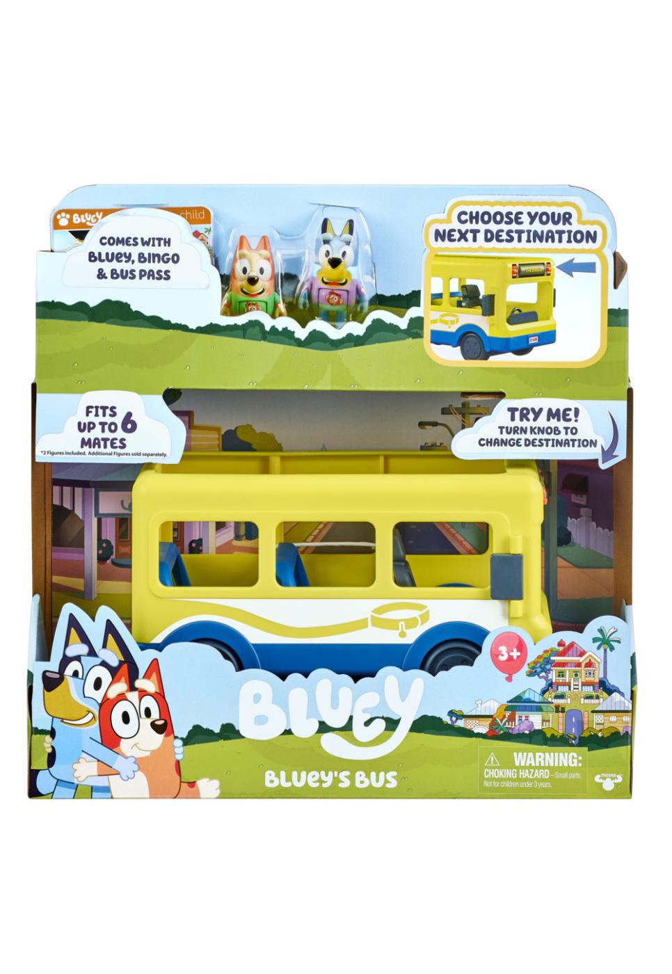 Moose Toys Bluey's Adventure Bus Playset; image 1 of 3