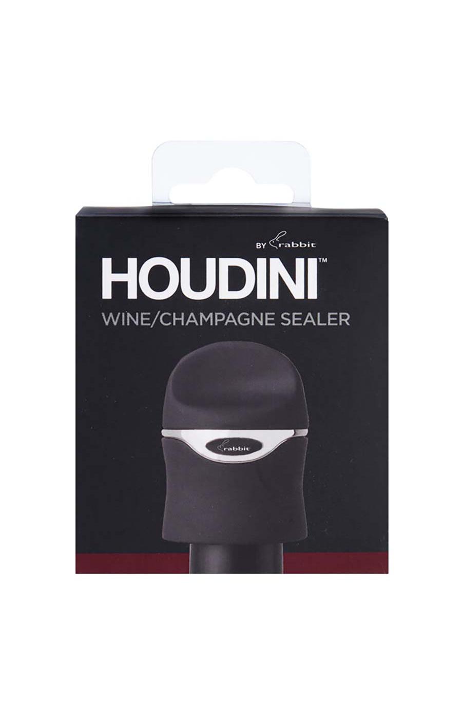 Houdini by Rabbit Stainless Steel Wine/Champagne Sealer Shop Bar tools at HEB