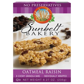 Sunbelt Bakery Oatmeal Raisin Granola Bars