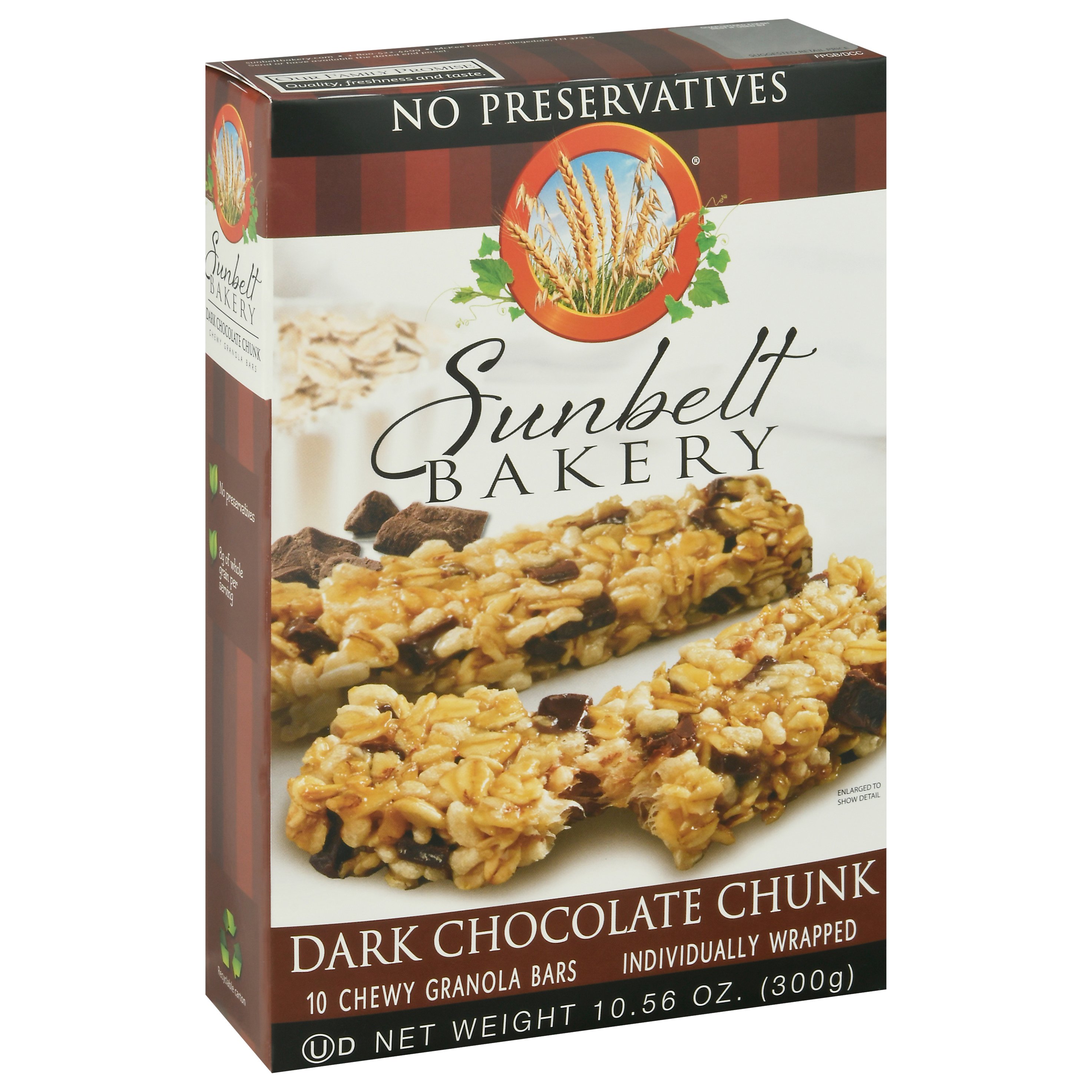 Sunbelt Bakery Dark Chocolate Chunk Granola Bars Shop Granola & Snack