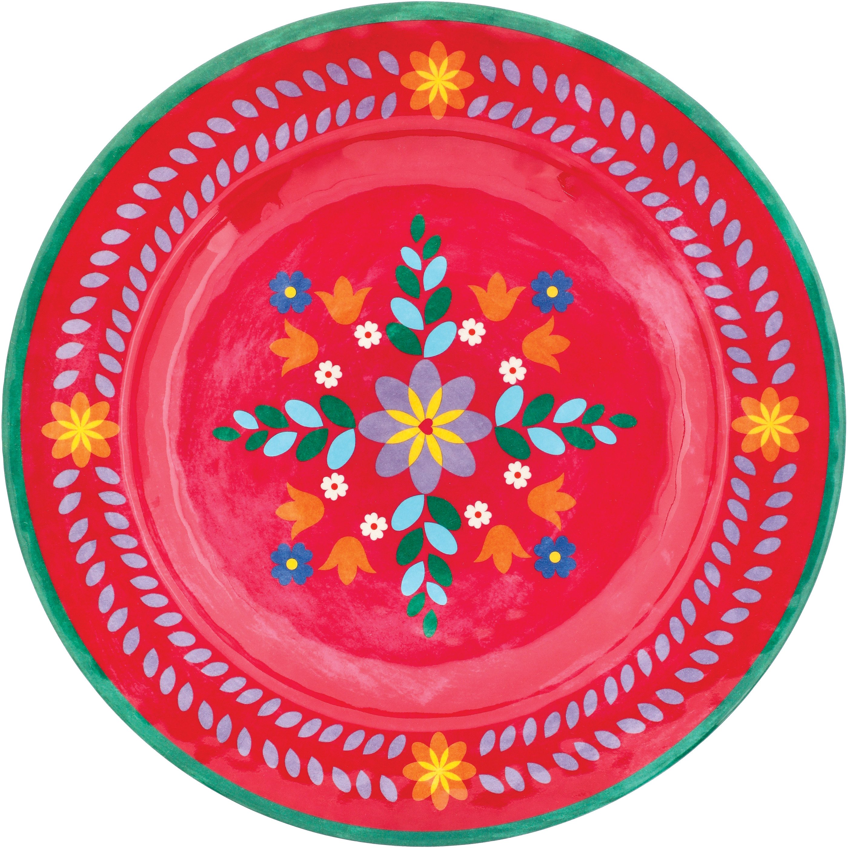 Destination Holiday Festive Florals Melamine Fiesta Dinner Bowl