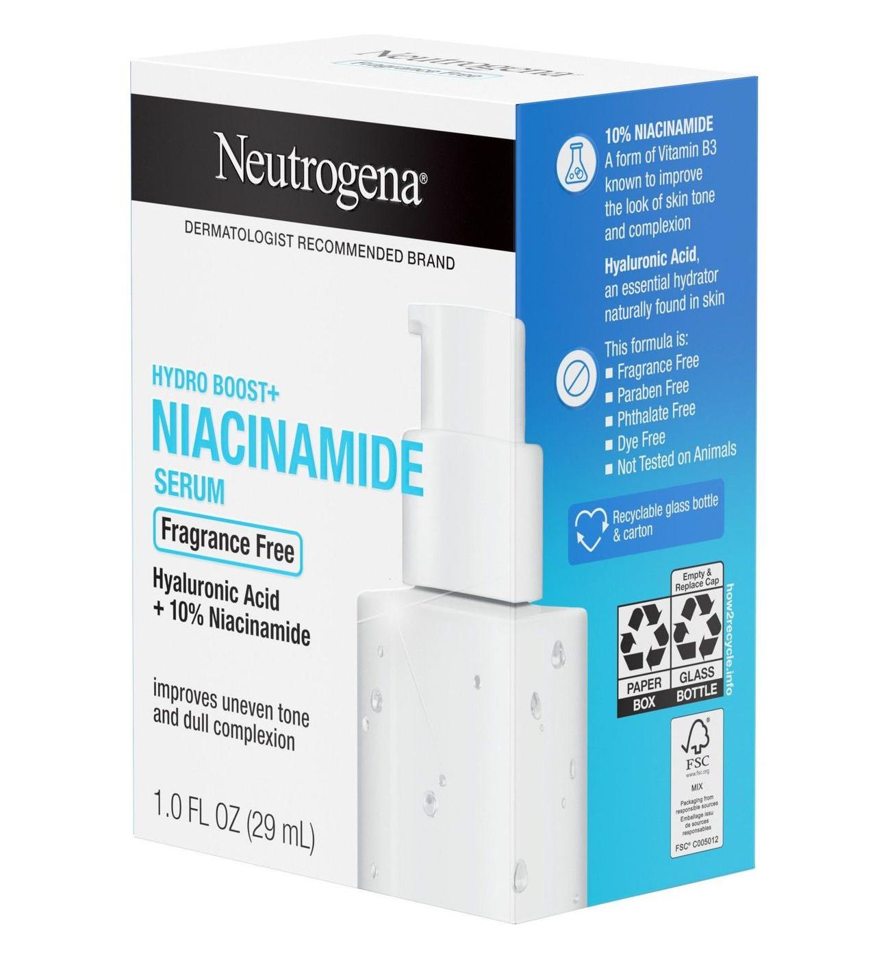 Neutrogena Hydro Boost+ Niacinamide Face Serum; image 8 of 8