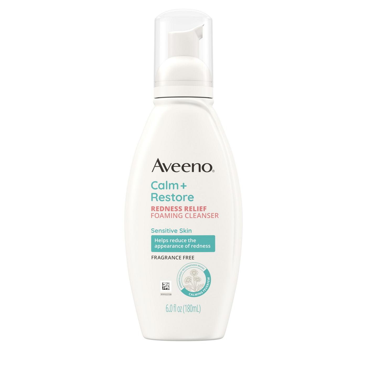 Aveeno Calm + Restore Redness Relief Foaming Cleanser; image 1 of 6