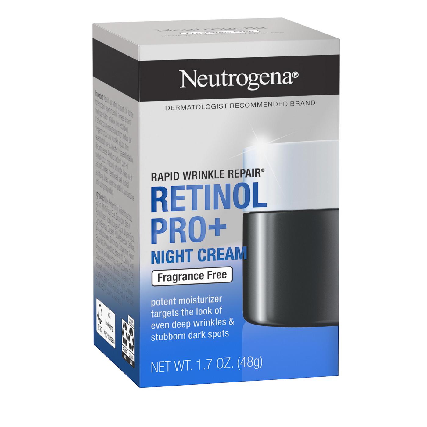 Neutrogena Rapid Wrinkle Repair Retinol Pro+ Night Cream; image 4 of 8