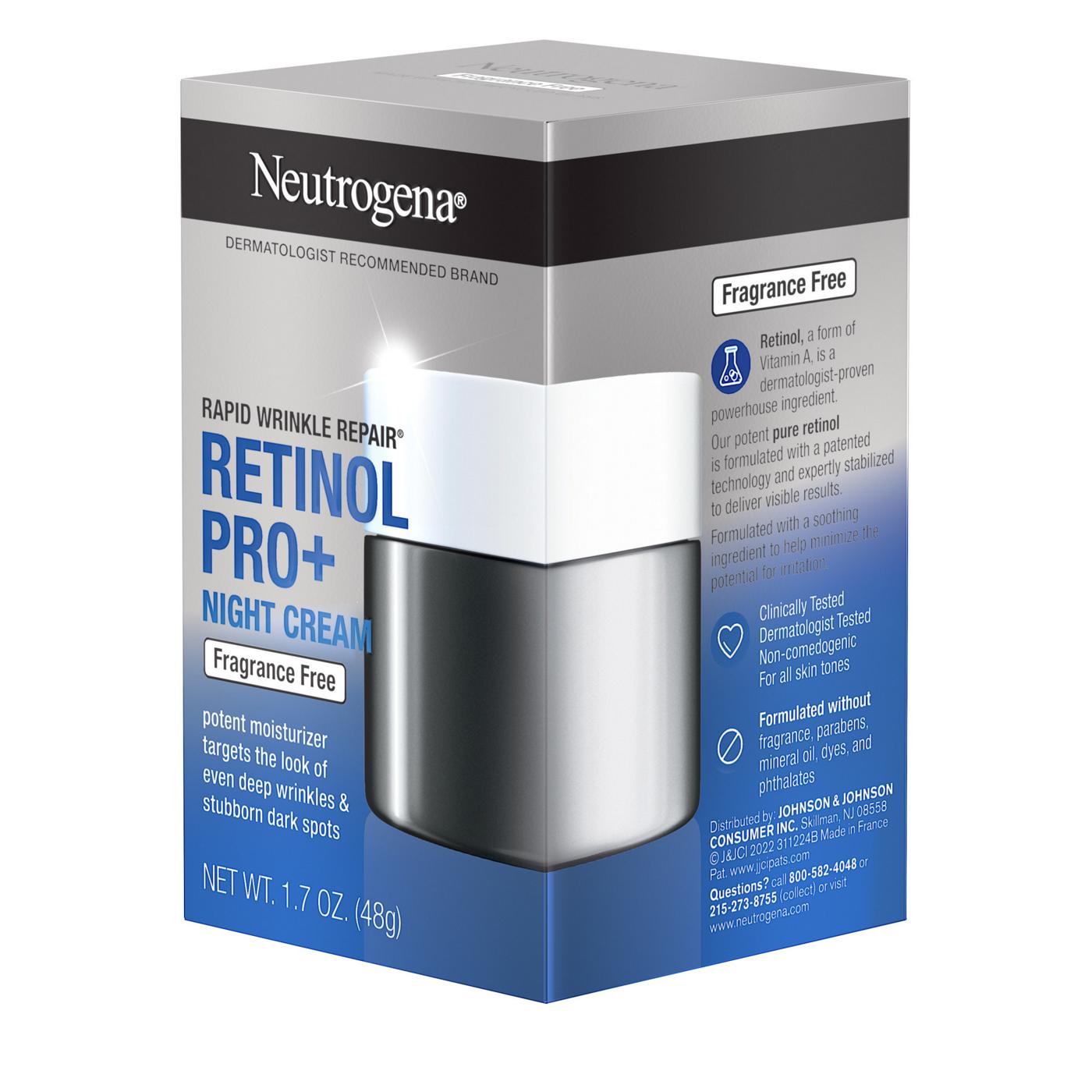 Neutrogena Rapid Wrinkle Repair Retinol Pro+ Night Cream; image 8 of 8