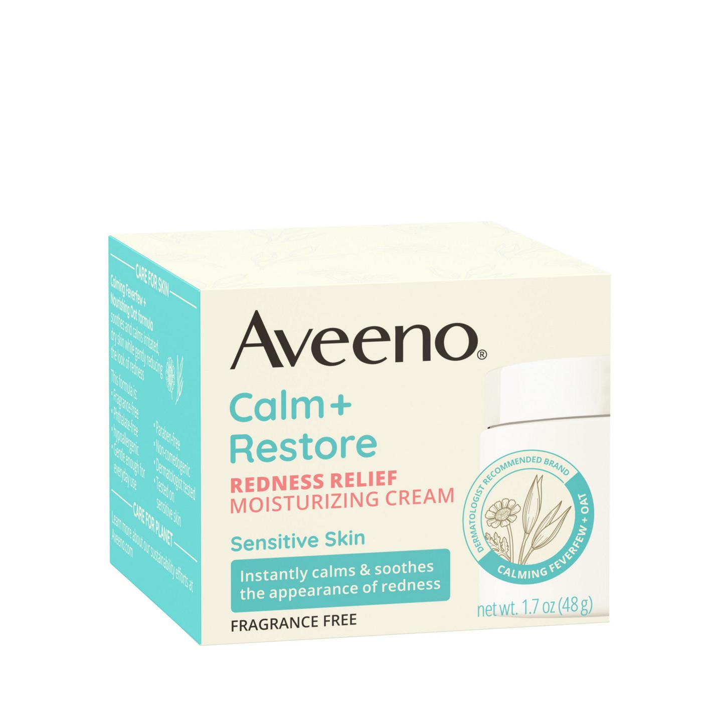 Aveeno Calm + Restore Redness Relief Moisturizing Cream; image 2 of 8