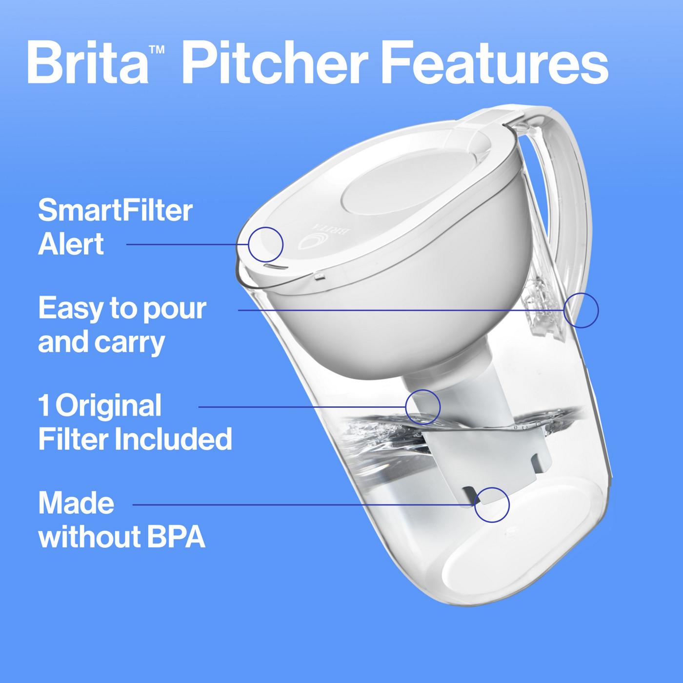 Brita Tahoe Large Water Filter Water Pitcher, 10-Cup; image 7 of 18