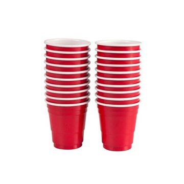 Houdini by Rabbit Disposable Mini Shot Glasses - Red, 20 Pk, 2 oz