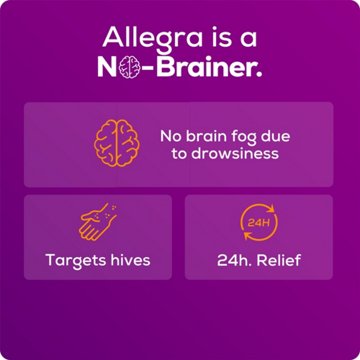 Allegra Hives 24 Hr Non-Drowsy Antihistamine