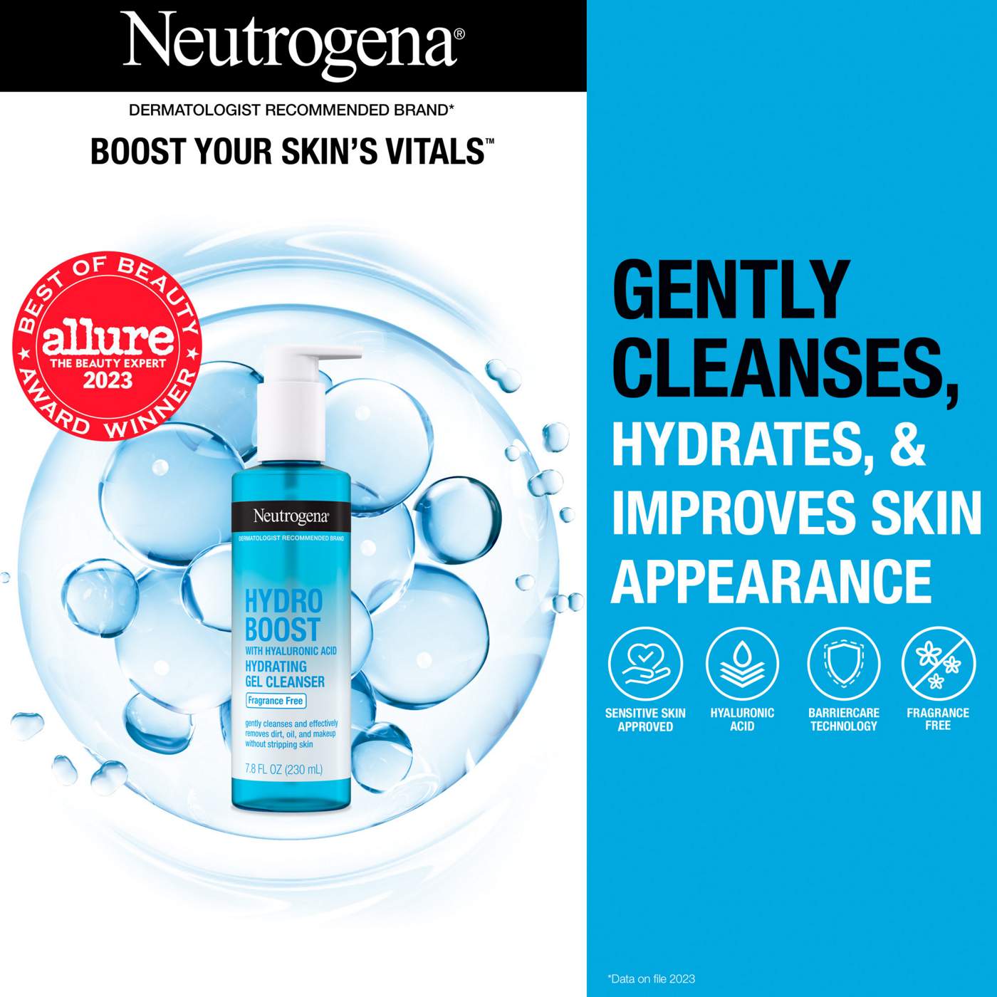 Neutrogena Hydro Boost Hydrating Gel Cleanser; image 4 of 8