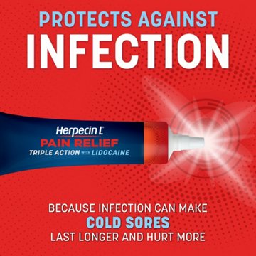 Herpecin L Pain Relief Triple Action with Lidocaine, 0.15 oz