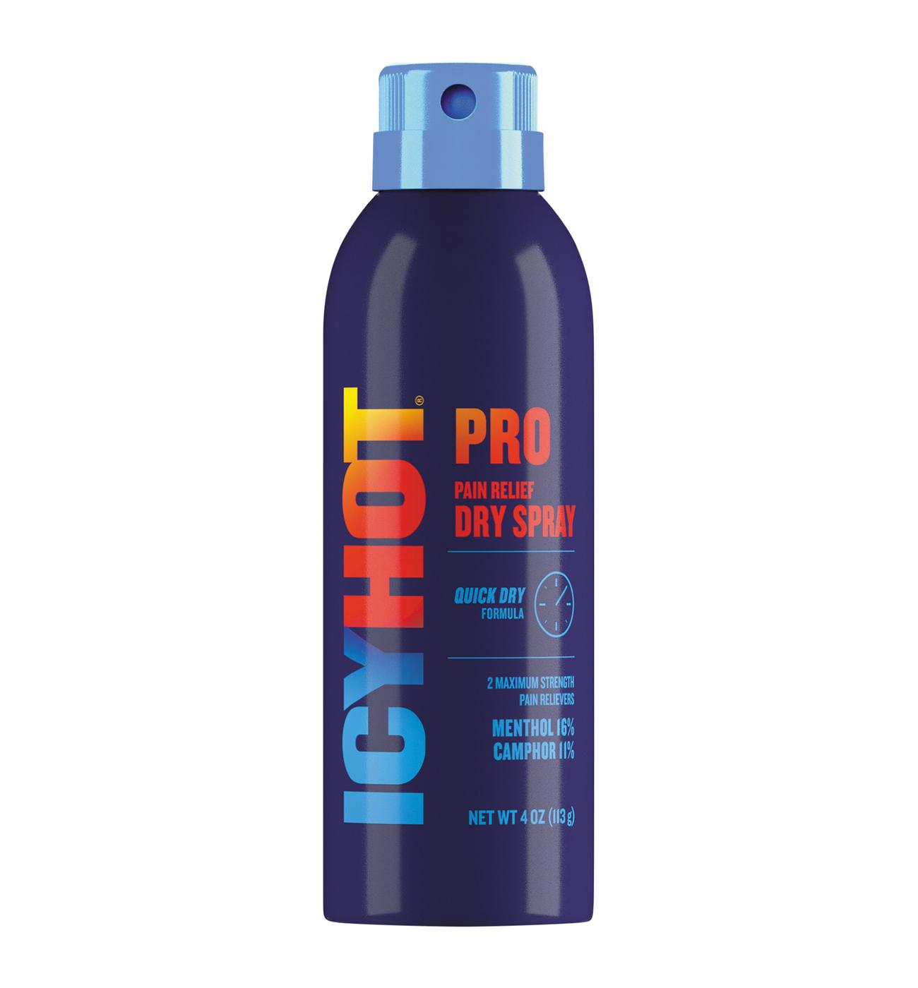 Icy Hot Pro Pain Relief Dry Spray; image 1 of 2