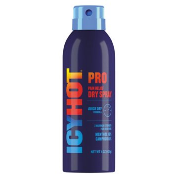 Icy Hot Pro Pain Relief Dry Spray, 4 oz