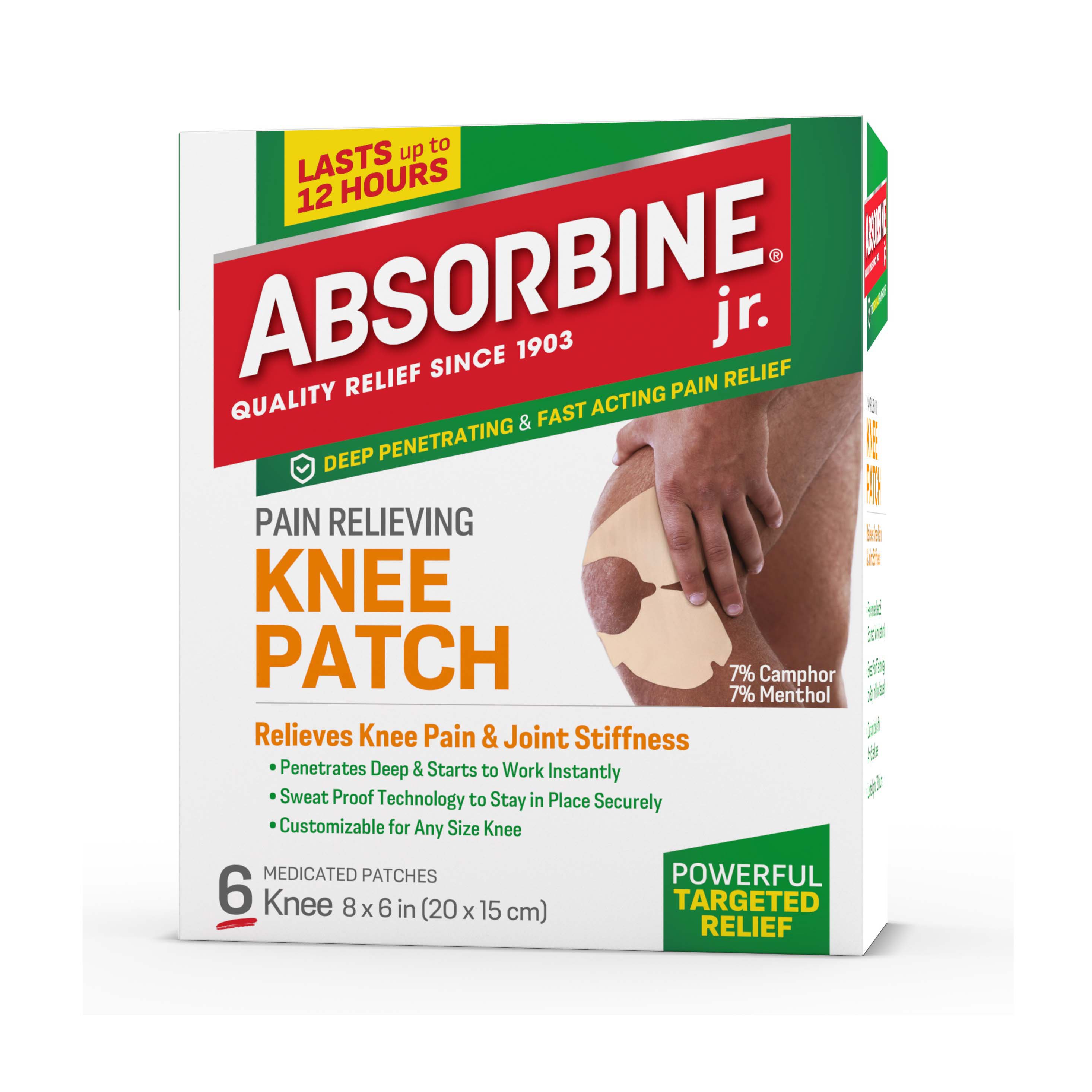 Absorbine Jr. Pain Relieving Knee Patch Shop Muscle & joint pain at HEB