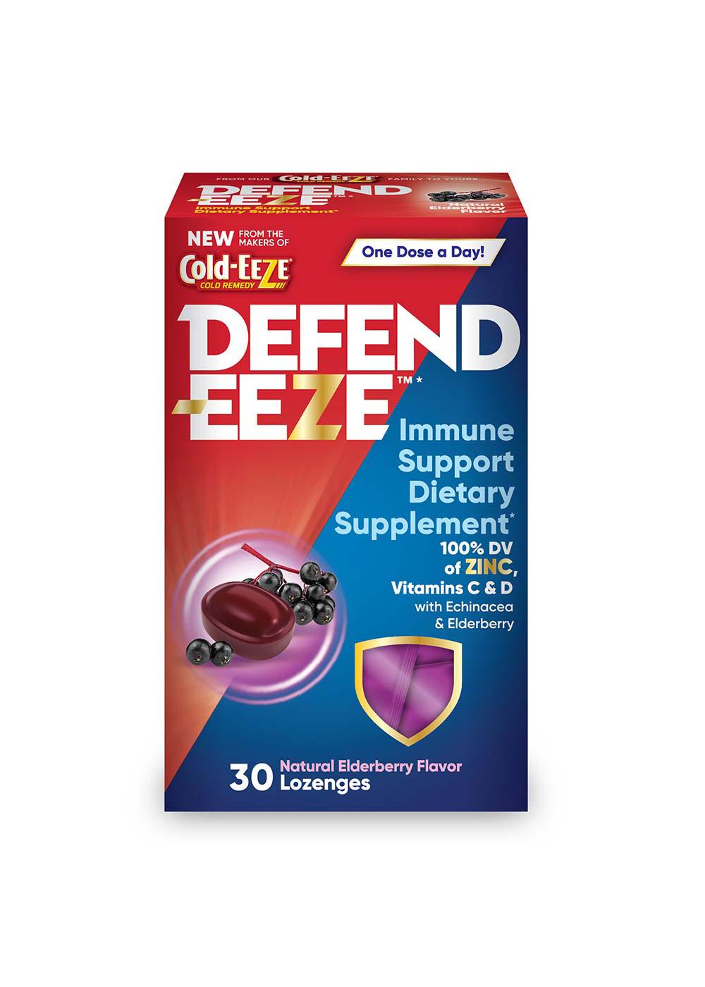 Cold-Eeze Defend-Eeze Immune Support Natural Elderberry Lozenges - Shop ...