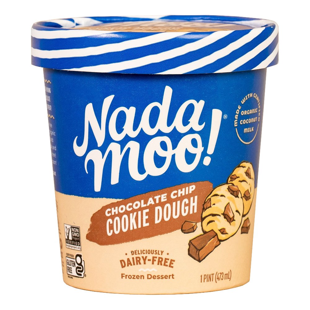 NadaMoo! Chocolate Chip Cookie Dough DairyFree Frozen Dessert Shop