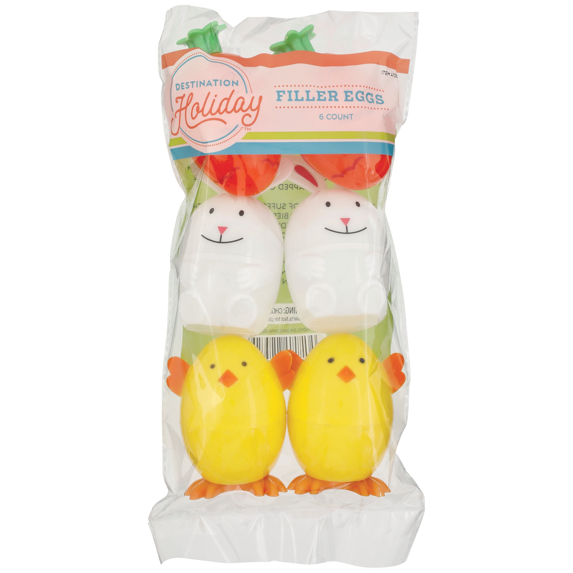 Destination Holiday Assorted Easter Character Plastic Filler Eggs, 6 ct