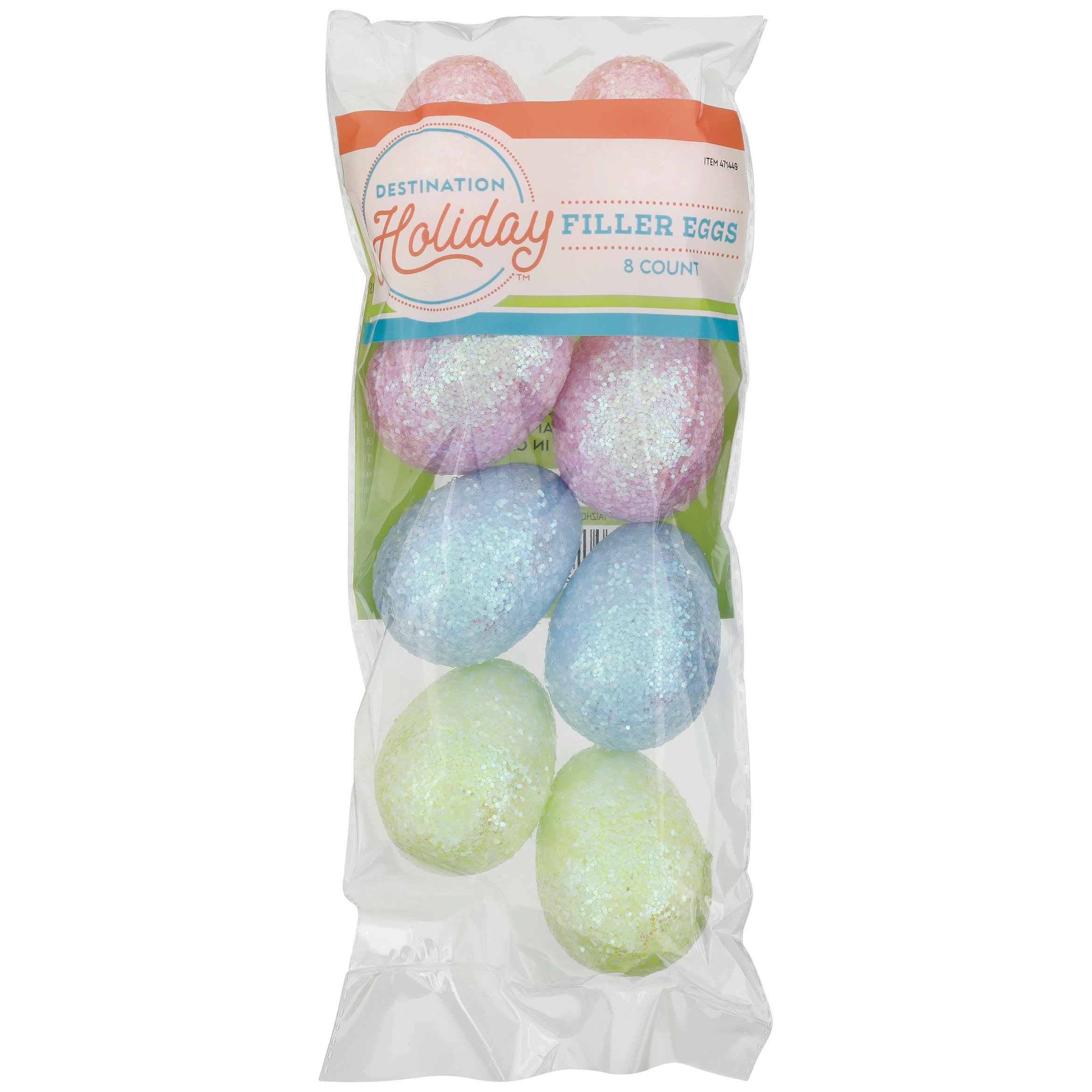 Destination Holiday Pastel Glitter Plastic Easter Filler Eggs, 6 ct Shop Seasonal Decor at HEB