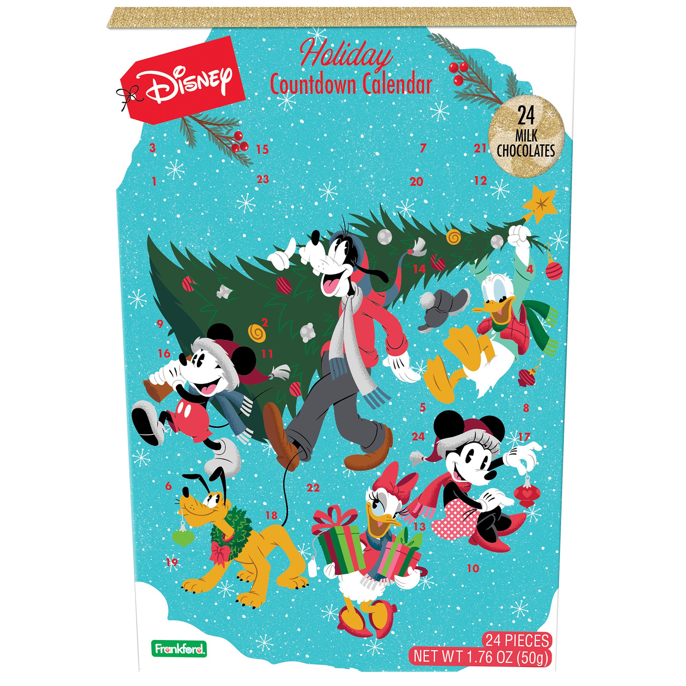 Frankford Disney Mickey & Friends Holiday Advent Calendar Shop Candy