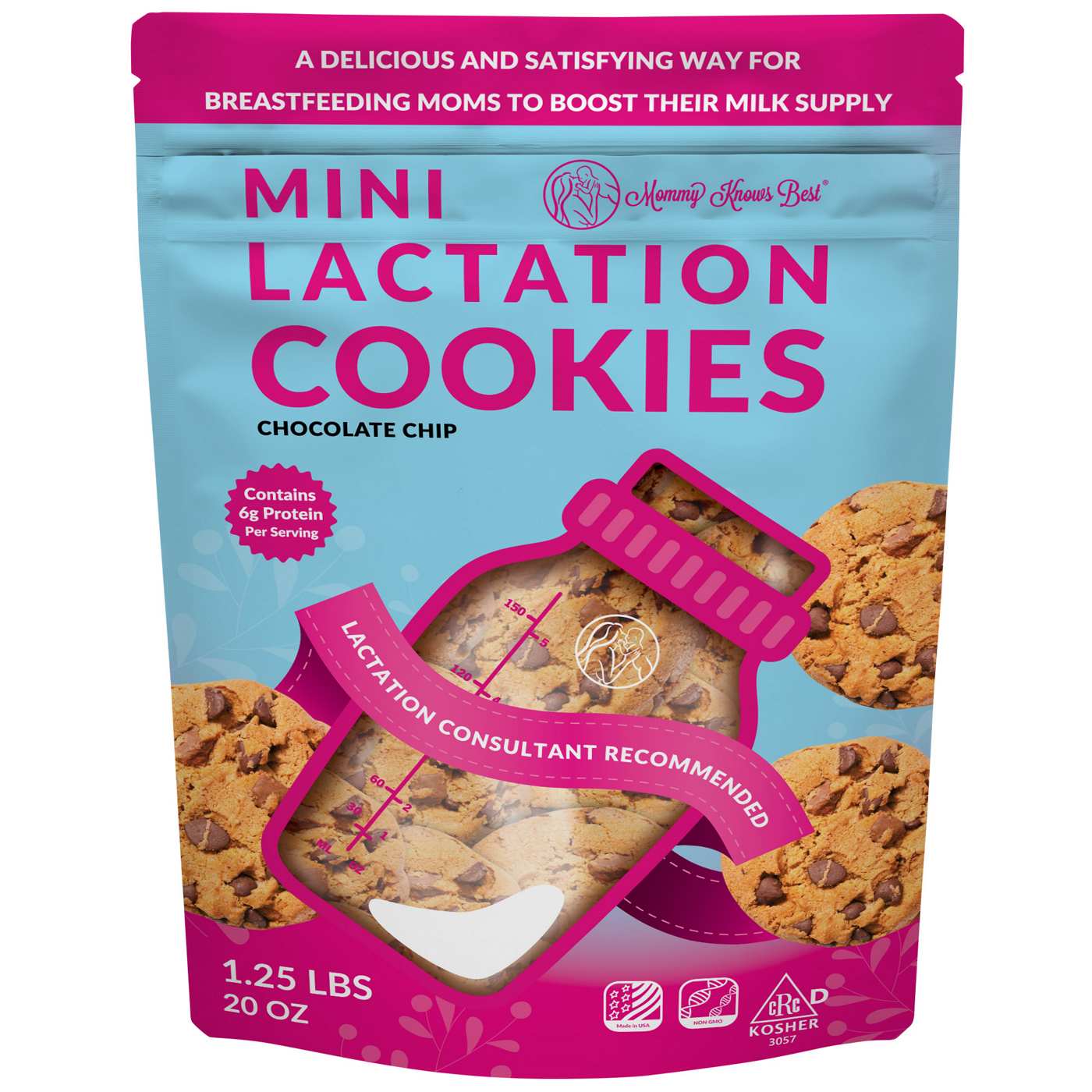 Mommy Knows Best Mini Lactation Cookie Chocolate Chip; image 1 of 2