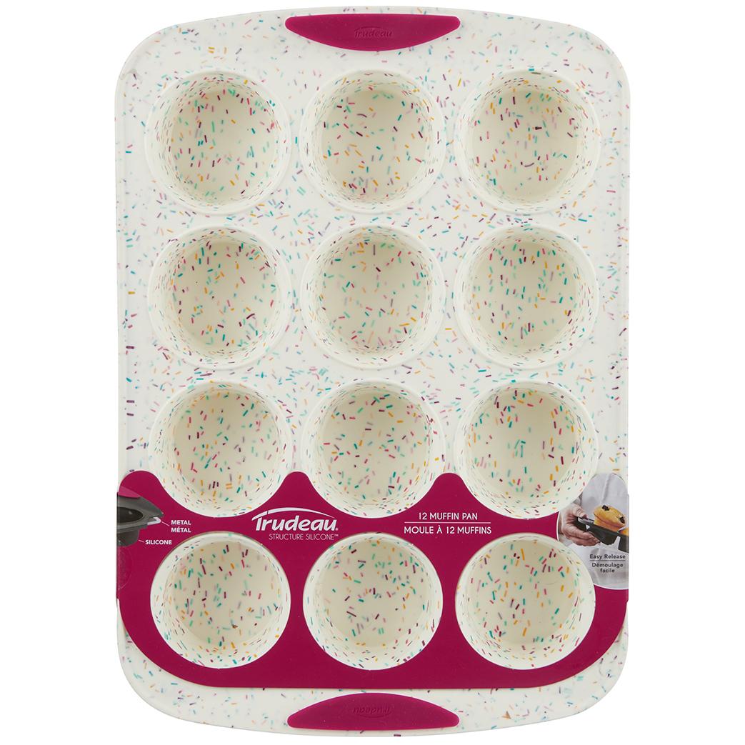Trudeau 12 Cavity Silicone Muffin Pan - Confetti - Shop Pans & Dishes at  H-E-B