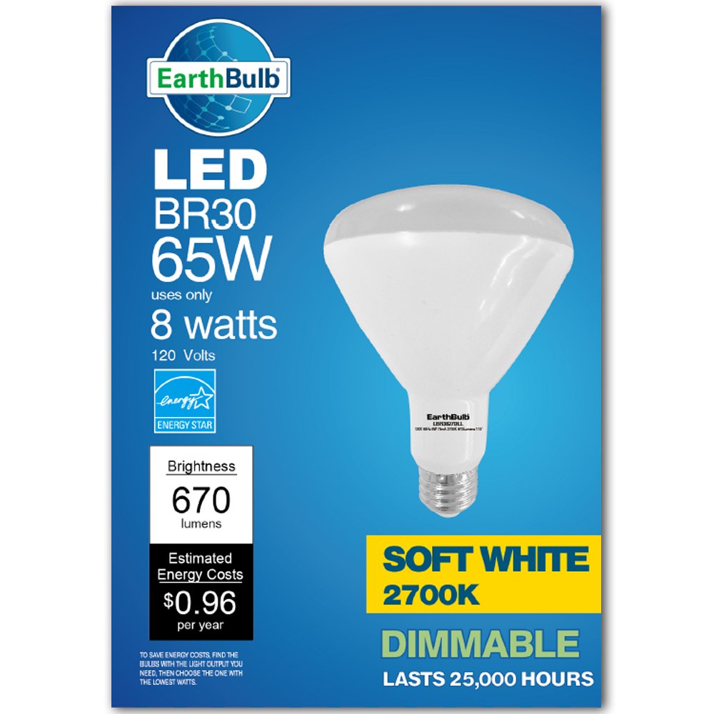 EarthBulb BR30 65-Watt Soft White LED Light Bulb - Shop Light Bulbs At ...