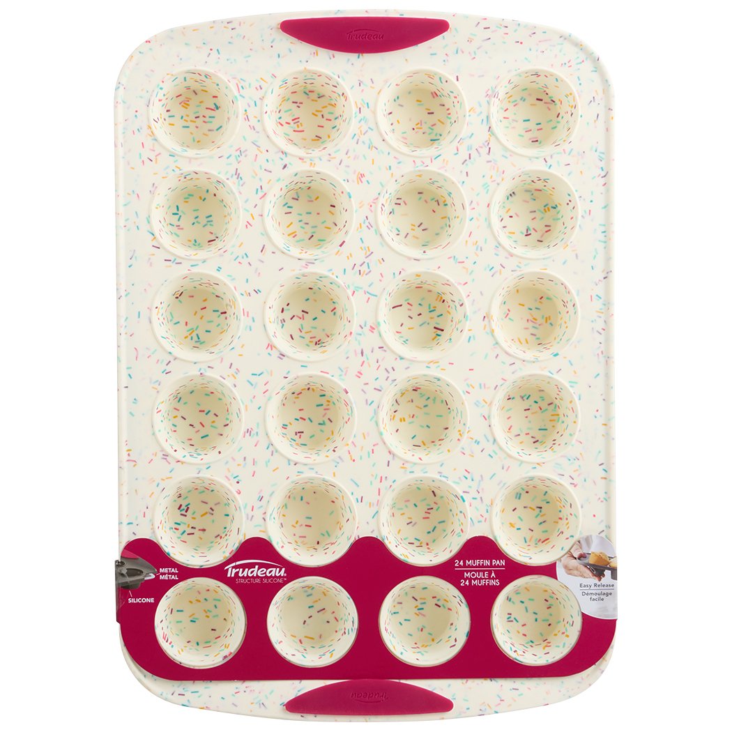 Trudeau 24 Cavity Silicone Mini Muffin Pan - Confetti - Shop Pans & Dishes  at H-E-B