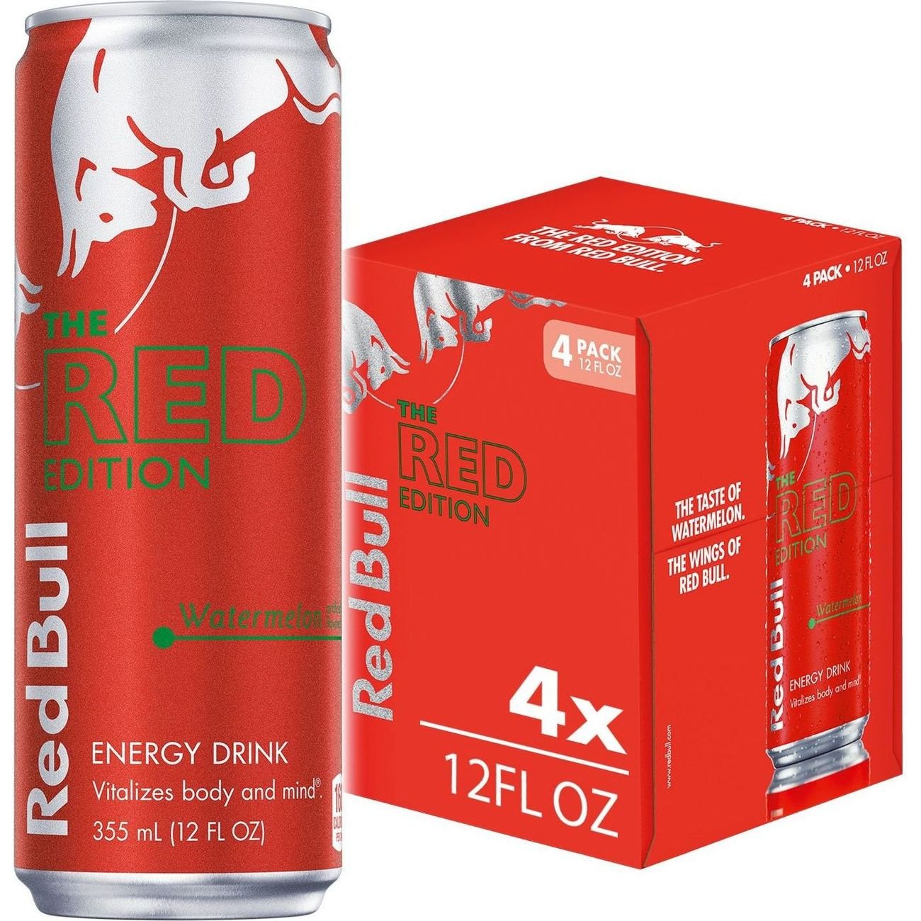 Red Bull The Red Edition Watermelon Energy Drink 4 pk Cans Shop