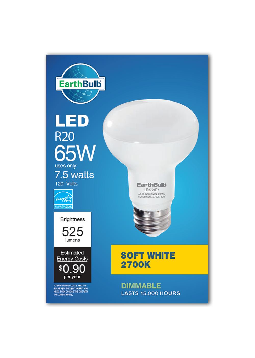 EarthBulb BR40 65-Watt Soft White LED Light Bulbs; image 1 of 2