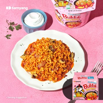 Samyang Buldak Spicy Chicken Carbonara Ramen Instant Soup Packs