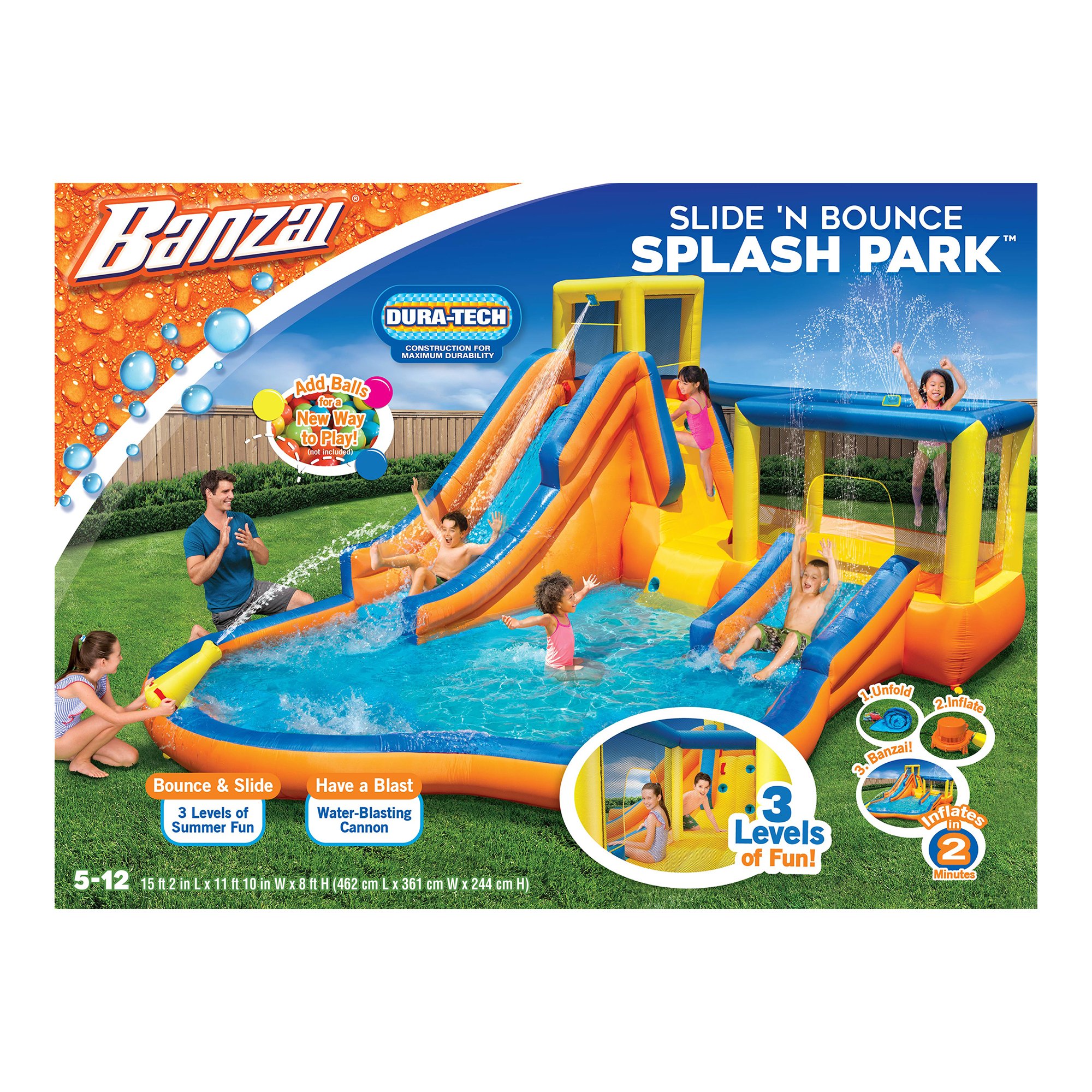 Banzai Slide 'N Bounce Splash Park Shop Kiddie pools at HEB