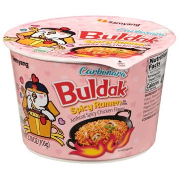 Samyang Buldak Spicy Chicken Carbonara Ramen Instant Soup Big Bowl