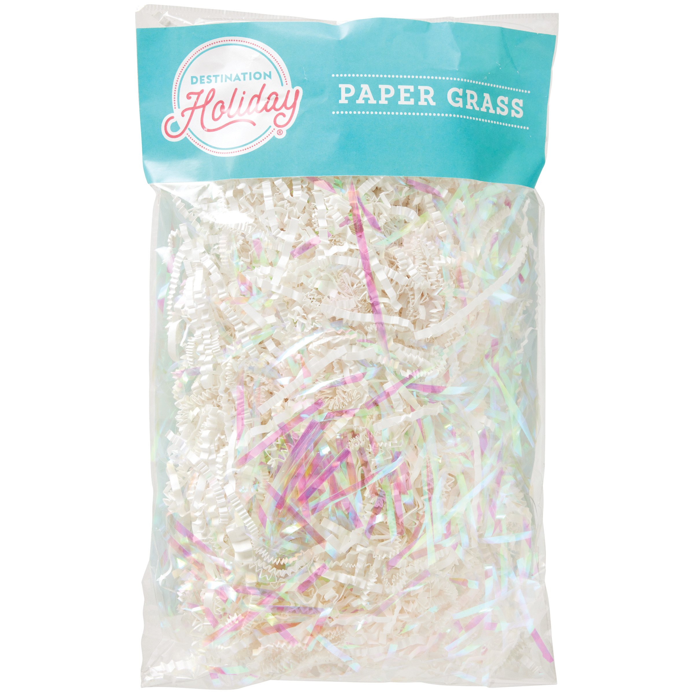 Destination Holiday Iridescent Easter Grass Filler White Shop