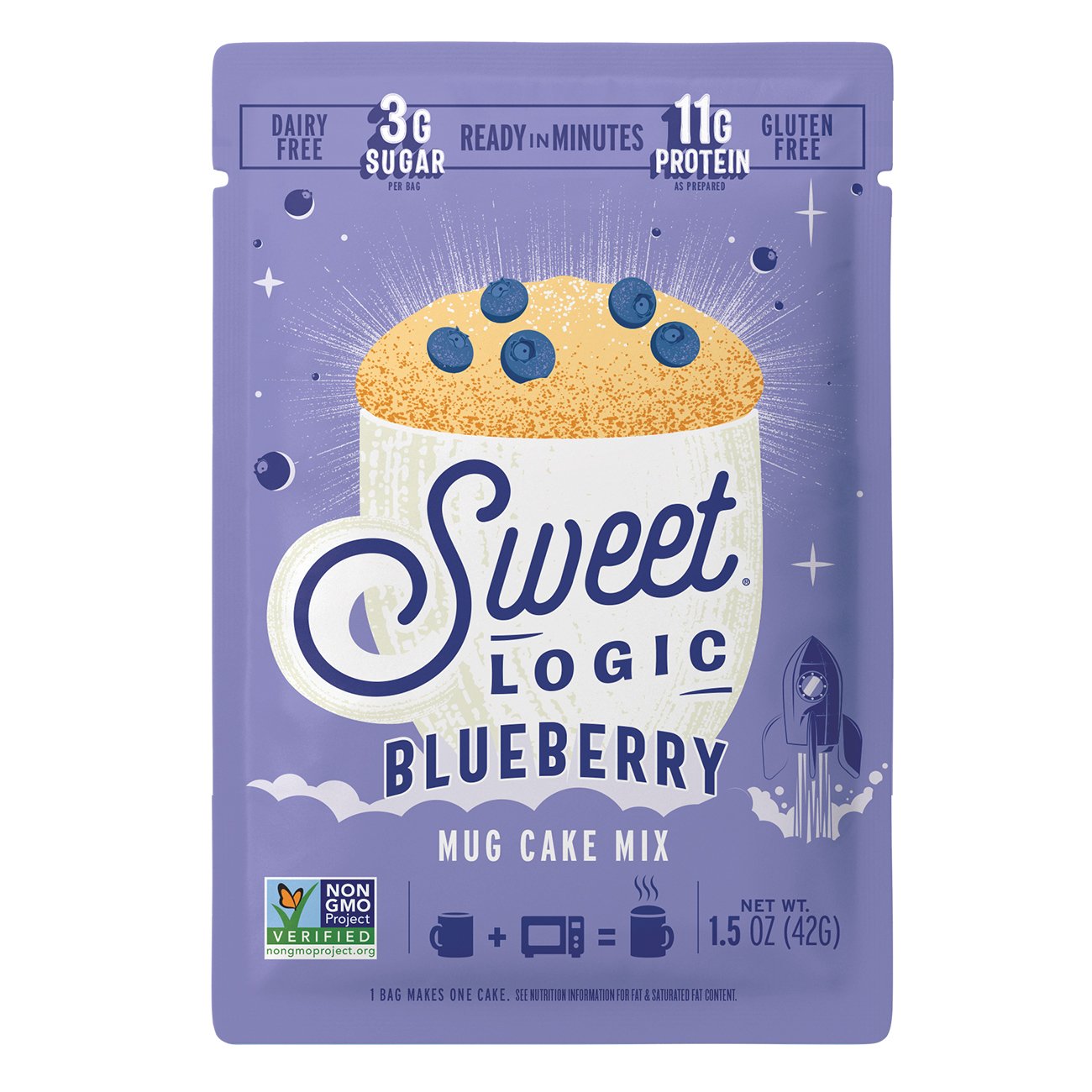 Sweet Logic Blueberry Muffin Mug Mix, 1.5 oz