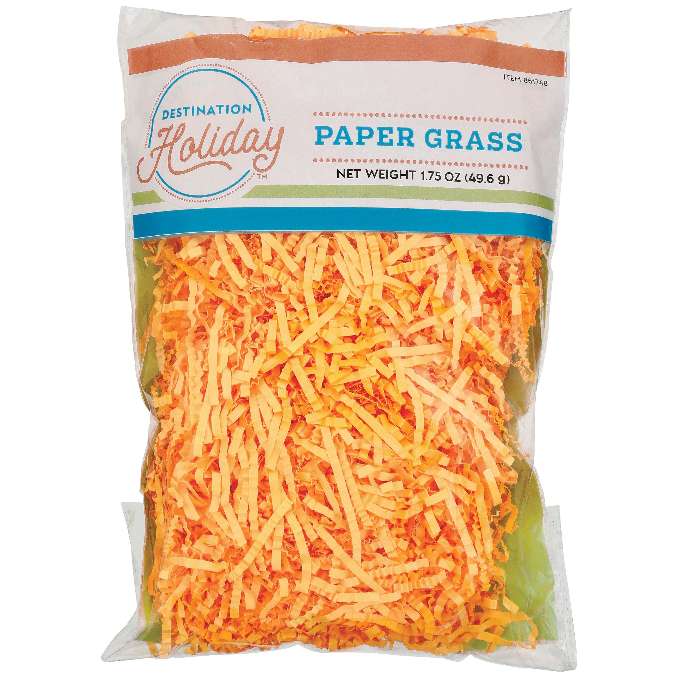 Destination Holiday Neon Paper Easter Grass Filler Orange Shop